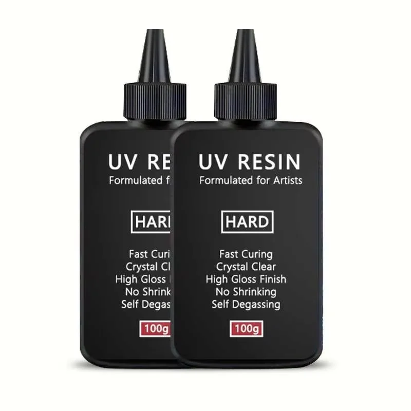 Enhanced Crystal Clear UV Resin - Fast-Curing Transparent Formula for Jewelry Making