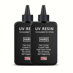 Enhanced Crystal Clear UV Resin - Fast - Curing Transparent Formula for Jewelry Making (200g)
