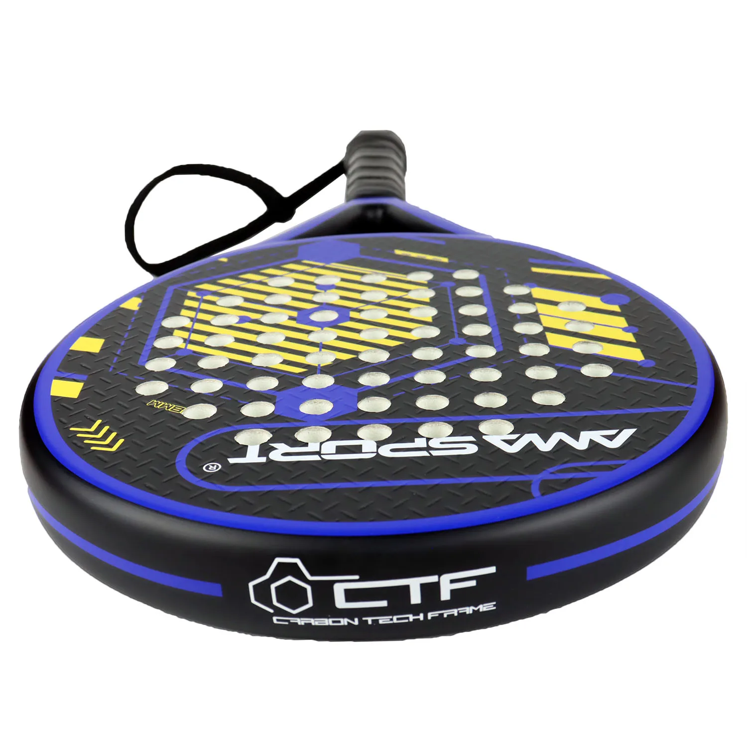 AMA SPORT Padle Paddle Racquet Tennis Racket Carbon Fiber Beach Tenis Padle EVA SOFT Memory Core 38mm