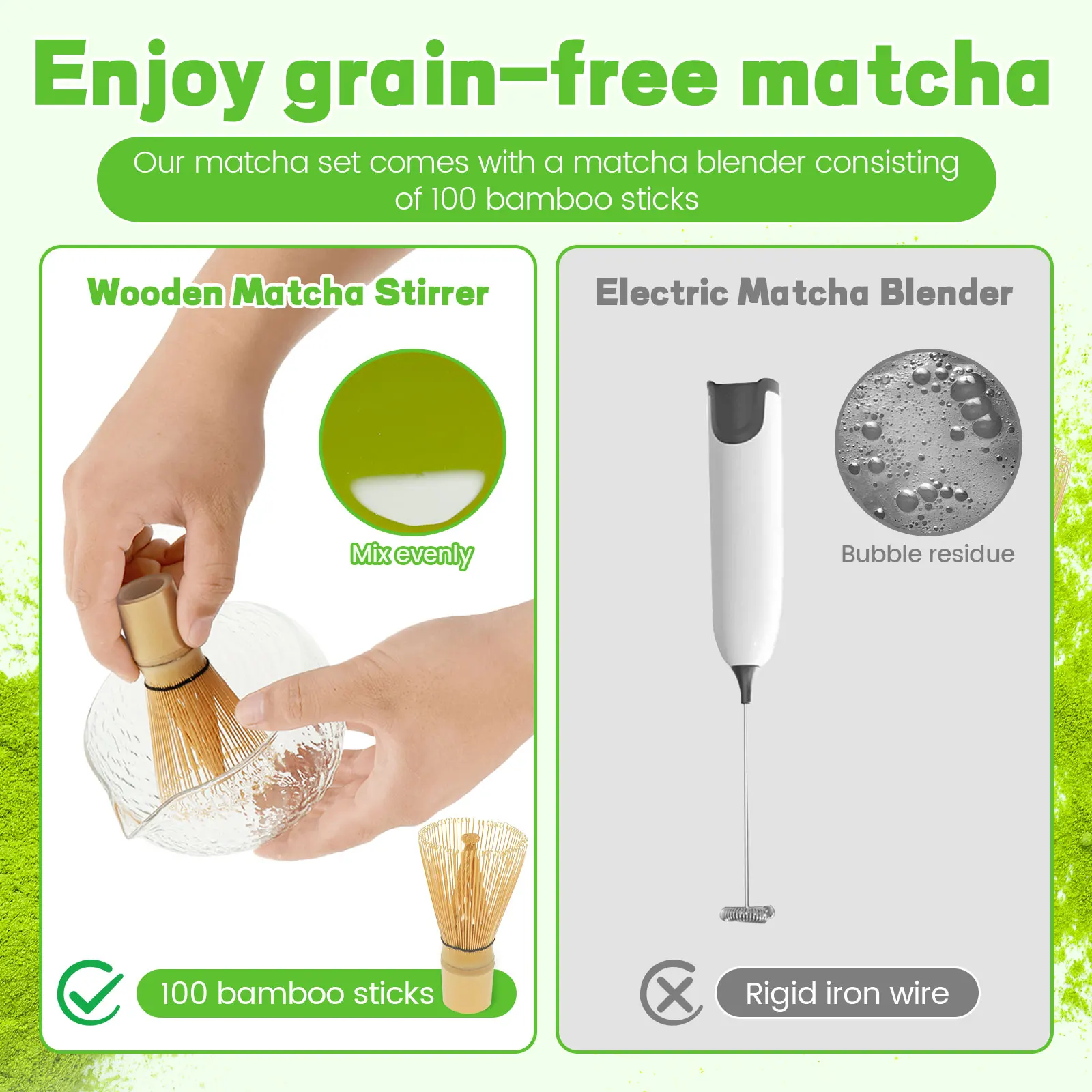 7Pcs Matcha Whisk Set Clear Glass Japanese Matcha Tea Set Making Kit with 500ml Bowl Cup Whisk