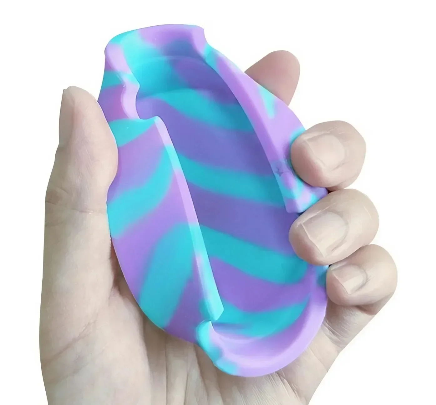Silicone Glow in the Dark Ashtray Colorful Fluorescent Cigarette Holder Round Design Durable Portable Smoking Accessories