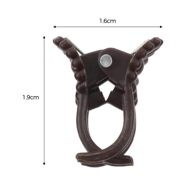 100Db Szőlőjavító Klipek Műanyag Barna Zöld Növény Hegymászás Virág Szár 1,9*1,6 Cm -Es Kötött Ágra Rögzített Tartály Kerti Ellátás - Image 4