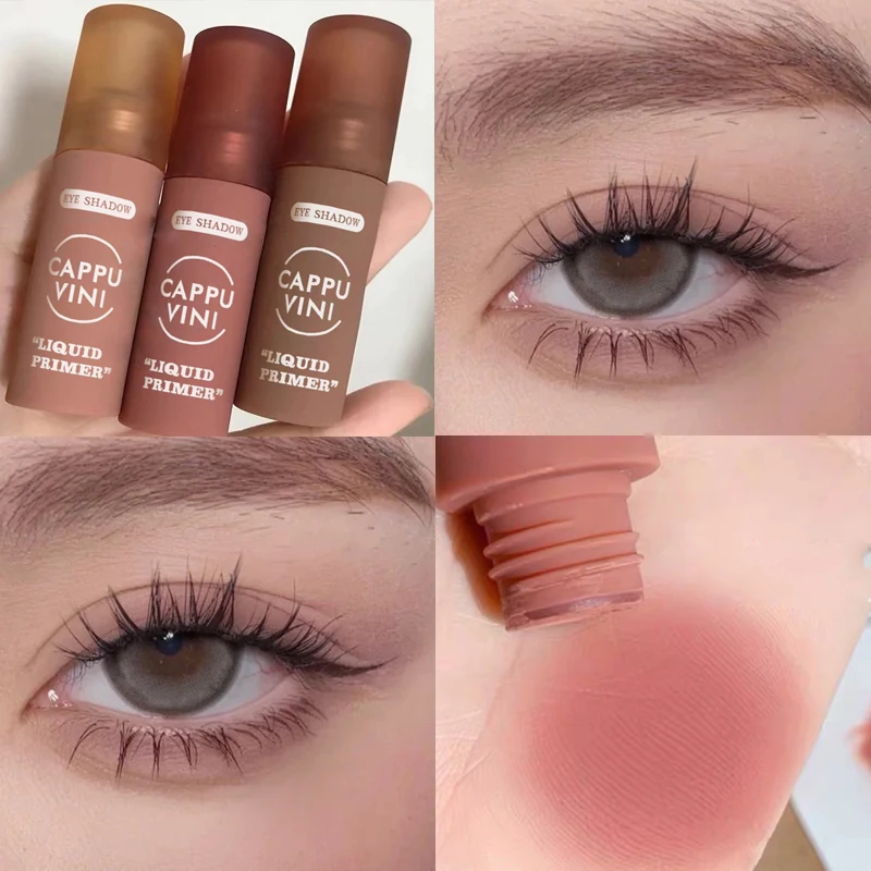 

6 Colors Matte Liquid Eyeshadows Contour Makeup Lasting Matte Natural Cheek Contour Blush Pigment Milk Coffee Shadow Cosmetics