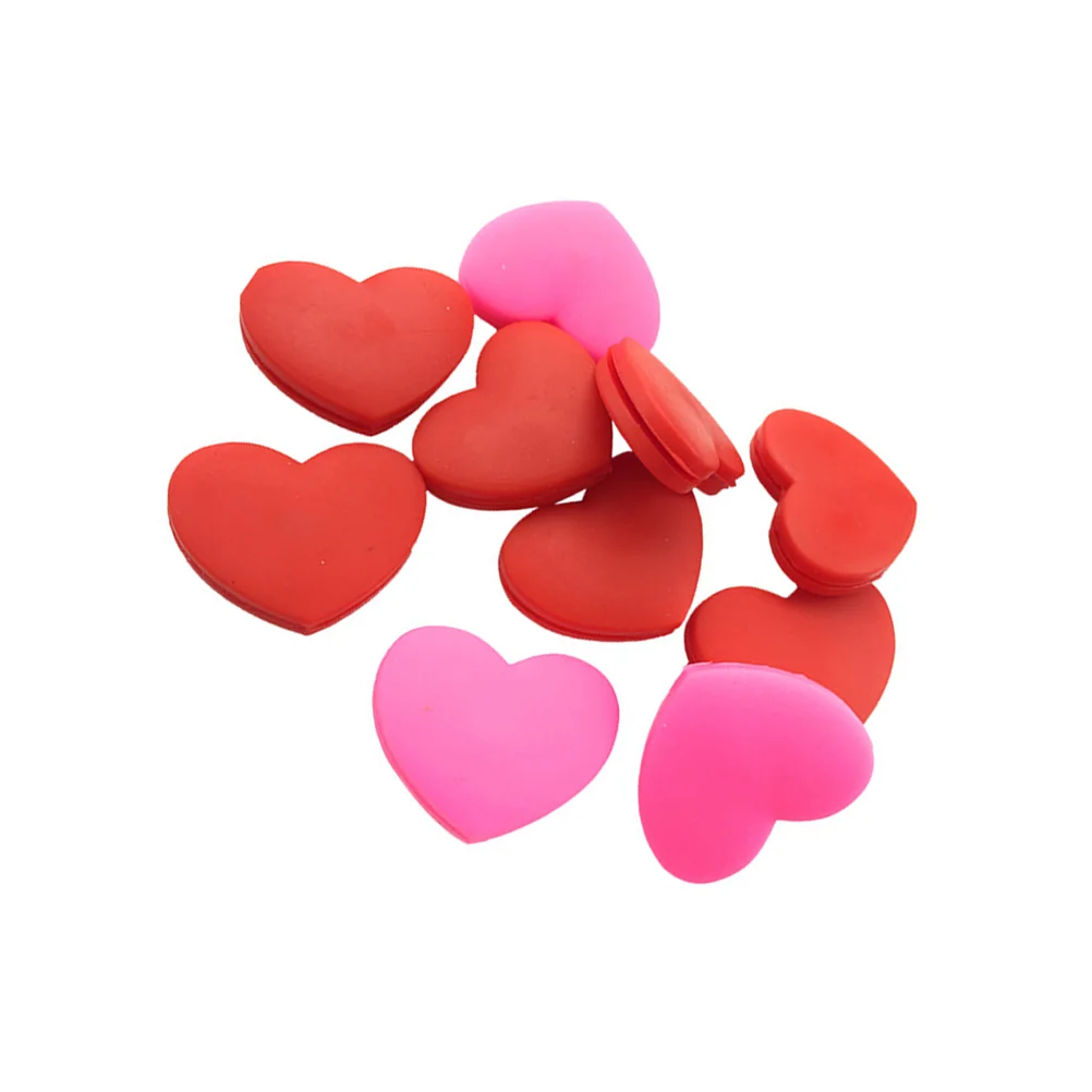 

10Pcs Tennis Racket Vibration Dampener Heart Shaped Tennis Dampeners Racket Absorbing Silicon Racket Dampener for Tennis
