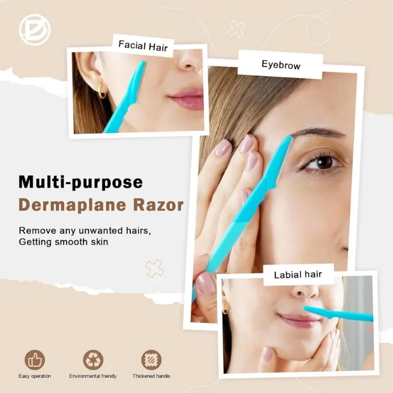 Eyebrow Trimmer Set Eyebrow Trimmer Eyebrow Razor Set Eyebrow Razor 30Pcs/Bottle Eyebrow Razors With Container Facial Eye Brow Trimmer In Case Hair Removal Shaver Safe Blades Trimming Tools