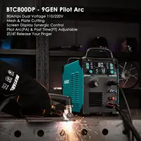 Plasma Cutter 80 Amps Pilot Arc Plasma Cutter Machine Digital Screen Display Dual Voltage 110/220V Plasma Cutting Machine 2