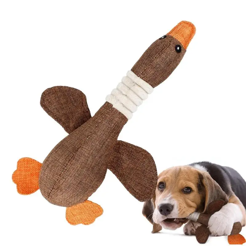 Puppy Geese Plushie Pet Cat Dog Plushie Supplies Plush Soft Squeaky Dog Toys Dog Companion Puppy Accessories Pet Training And pet toys puppy accessories dog bone plush toys pet supplies dog toys dog chew toys pet minimalist dog head toys cat accessories