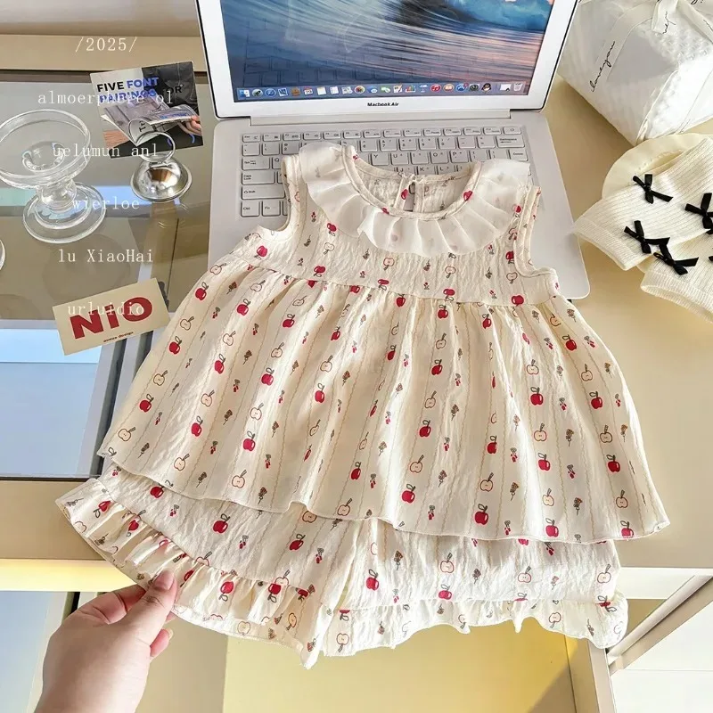 Two-Piece Set Sleeveless Princess Dress