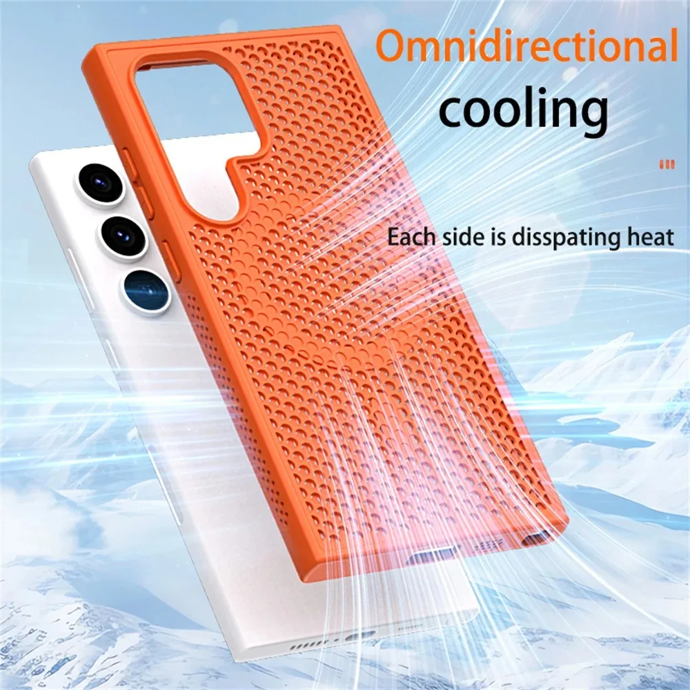 Luxury Cooling Heat Dissipation Breathable Magnetic Phone Case