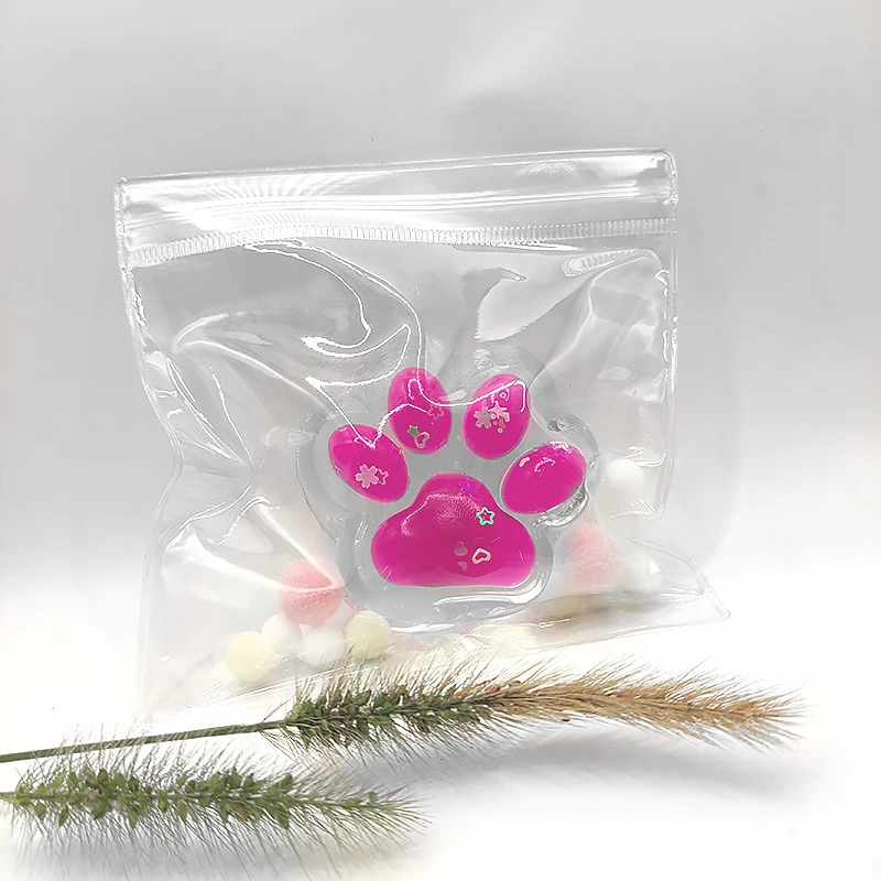1PC Cartoon Cute Glowing Cat Paw TPR Cat Paw Slow Rebound Toy Funny Cat Claw Pinch Toy Lovely Cartoon Squeeze Cat Paw 3