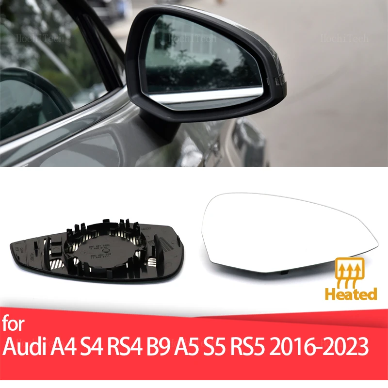 Mirror Heated Side Mirror Glass Rearview Mirror Lens for Audi A4 S4 RS4