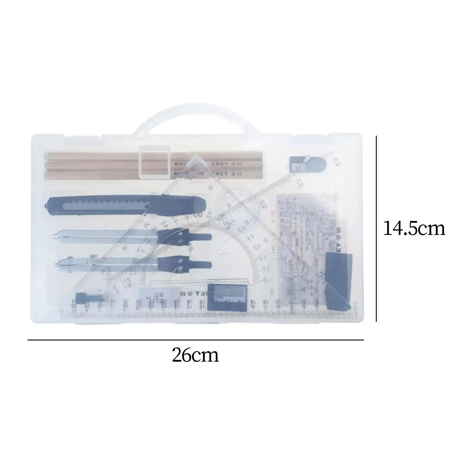 

Math Geometry Set Compass Set Ruler Set for Mathematician School Engineers
