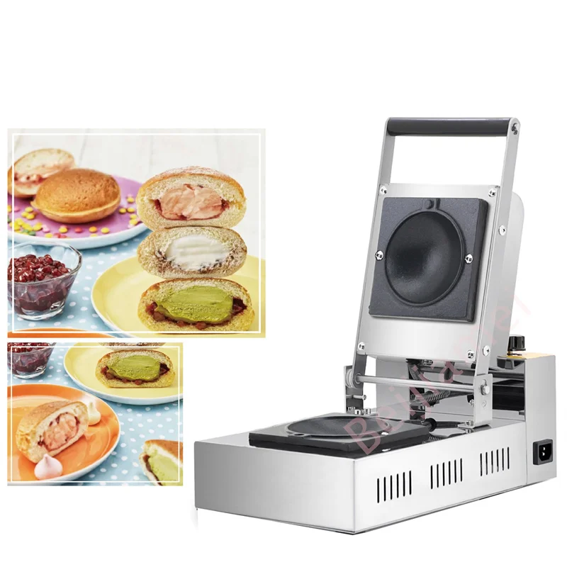 110V/220V Electric Hot Ice Cream Press Hamburger Commercial Insulation Machinery Ice Creams Hamburger Machine 600W 3