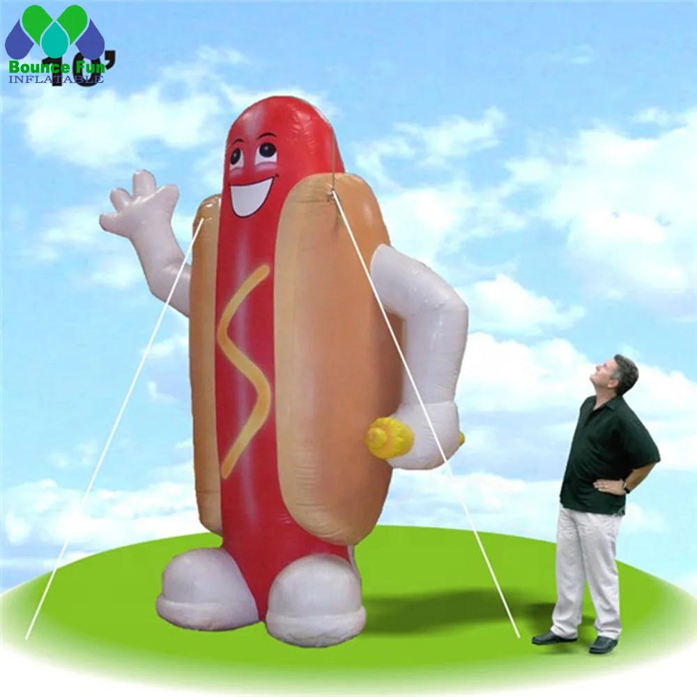 

Cute Advertising Inflatable Hot Dog Cartoon,Giant Inflatable Sausage Balloon For Promotion LS83D