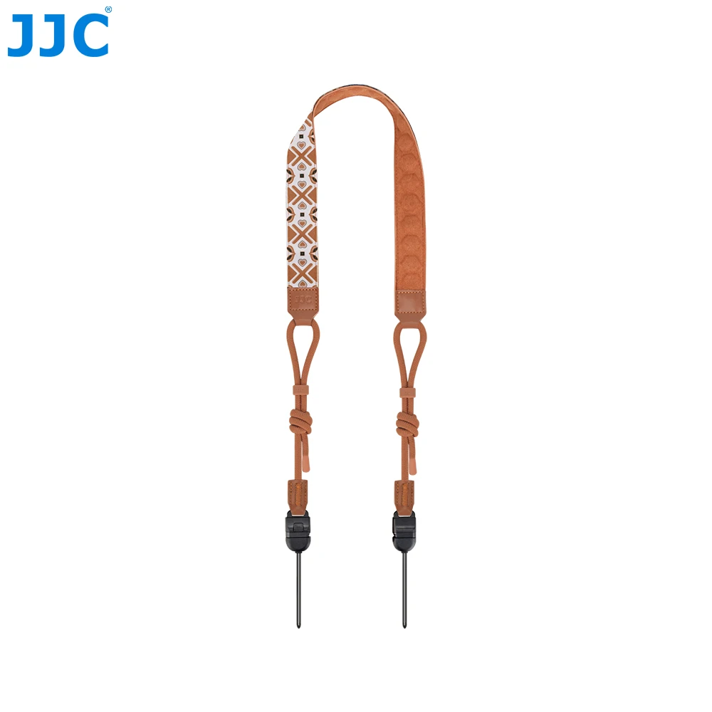 JJC Universeller Weicher PU-Leder Mode-Nackengurt Schultergurt mit Schnellverschluss-Design für Spiegellose DSLR-Kameras – Detail 22