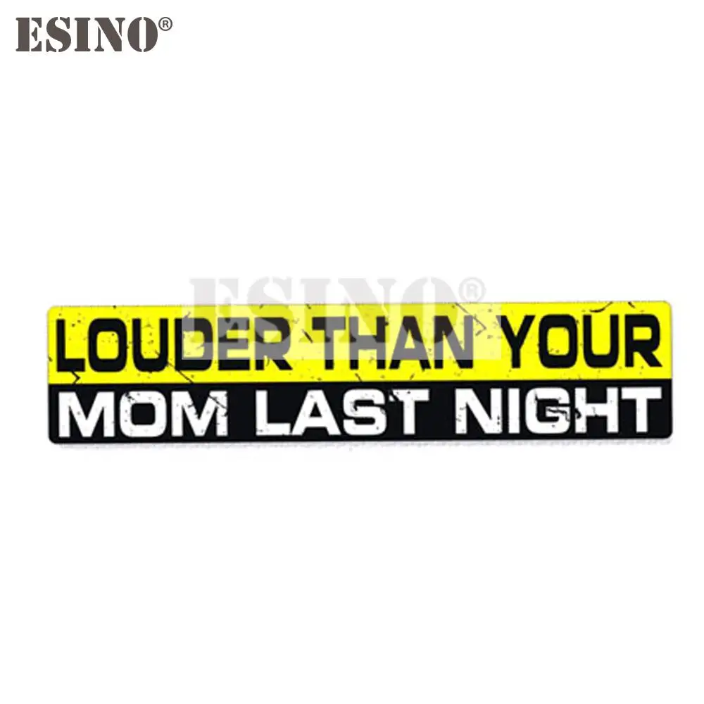 

Car Styling Creative Warning Caution Lounder Than Your Mom Last Night PVC Waterproof Car Body Sticker Pattern Vinyl Decal