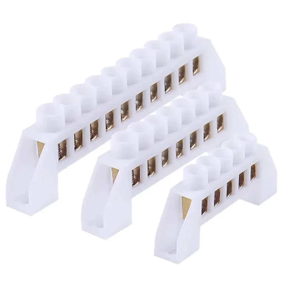 5/7/10/12 Hole Bridge Type Zero Line Ground Bar Messa A Terra Barra Di Rame 6*9 + Scatola Di Distribuzione Del Foro A Morsettiera Zero