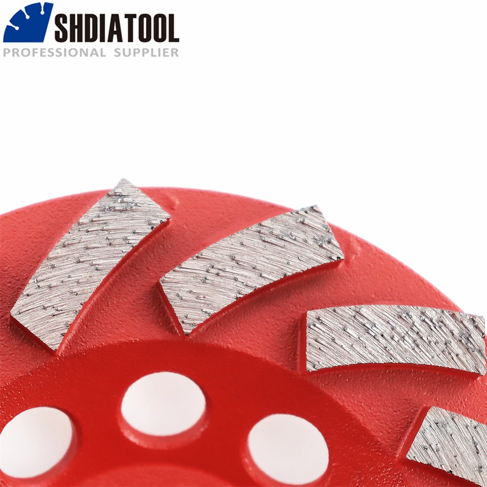 SHDIATOOL 2pcs Diameter 4"/100mm Diamond Grinding Cup Wheel For Concrete Grinding Disc Segmented Turbo Type Diamond Wheel