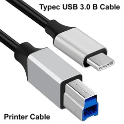 Universal USB Type C to USB 3.0 Type B Printer Cable - Multiple Lengths Available - 0.3m