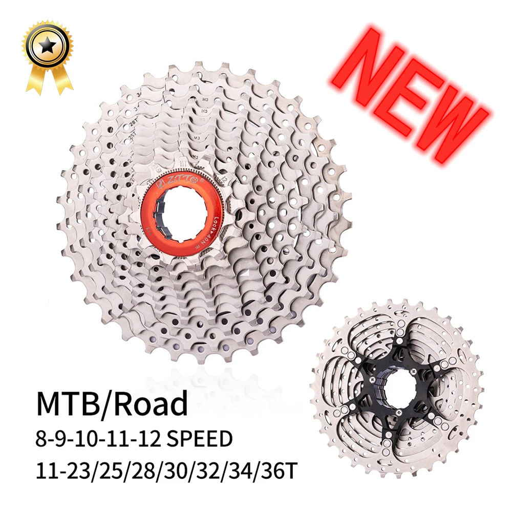 Bicycle Cassette Bicycle Parts Bike Freewheel 8/9/10/11/12 Speed Cassette 8S 9S 10S 11S 12S MTB Road Bicycle Freewheel 10V 11V 12V 28/30/32/34/36T For Deore M6000 SRAM