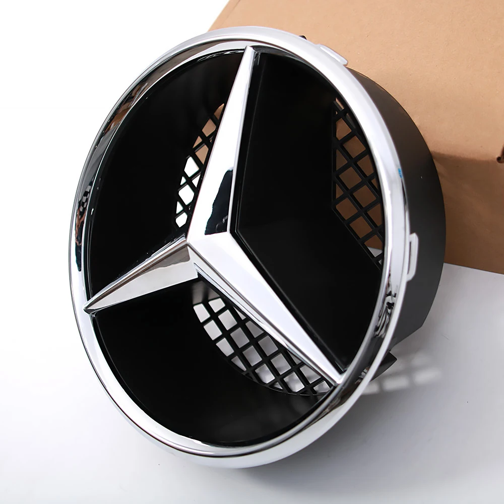 Chrome Black OE Style Emblems For Mercedes Benz B C GLK W245 W204 X204 High Quality ABS Front Grill Illuminated Star Emblem Logo 5