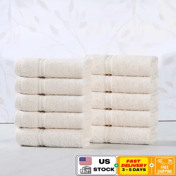 Premium Egyptian Cotton Face Towel Set – 10 Pieces 1