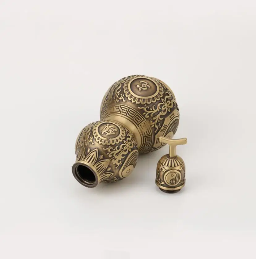 Pure copper open lid copper gourd household decoration ornaments 3