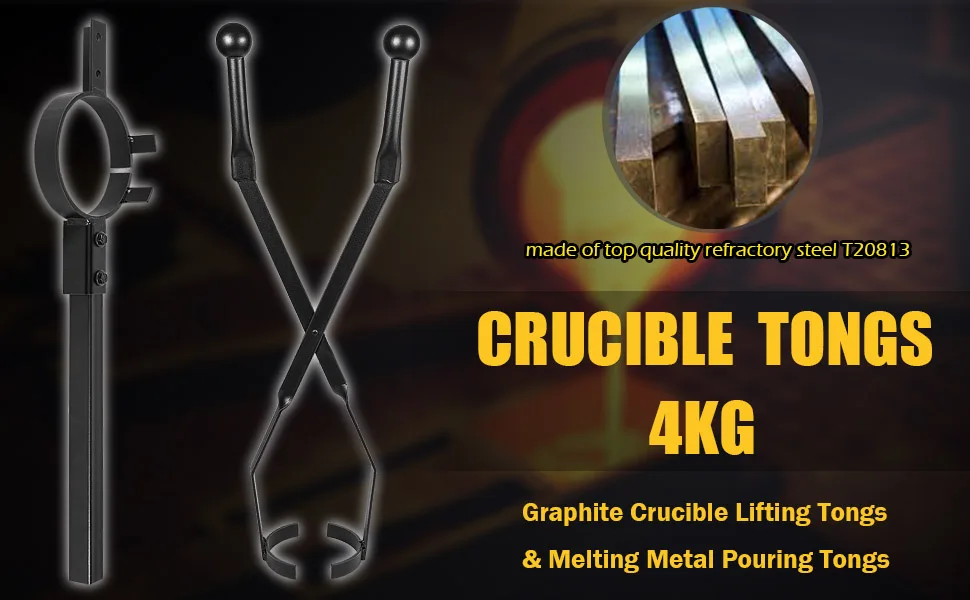 Pinza Per Crogiolo In Acciaio - Morsetto Per Forni Fusione Oro E Laboratorio - Foto 7