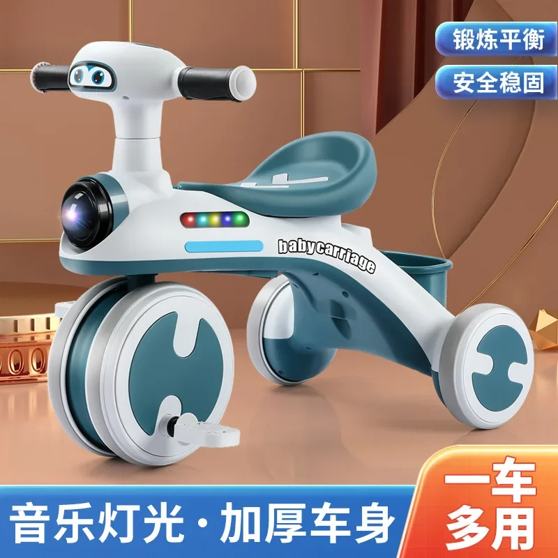 New Children's Tricycle Bicycle, 1-6 Year Old Baby Pedaling Bicycle Baby Sliding Bike Stroller