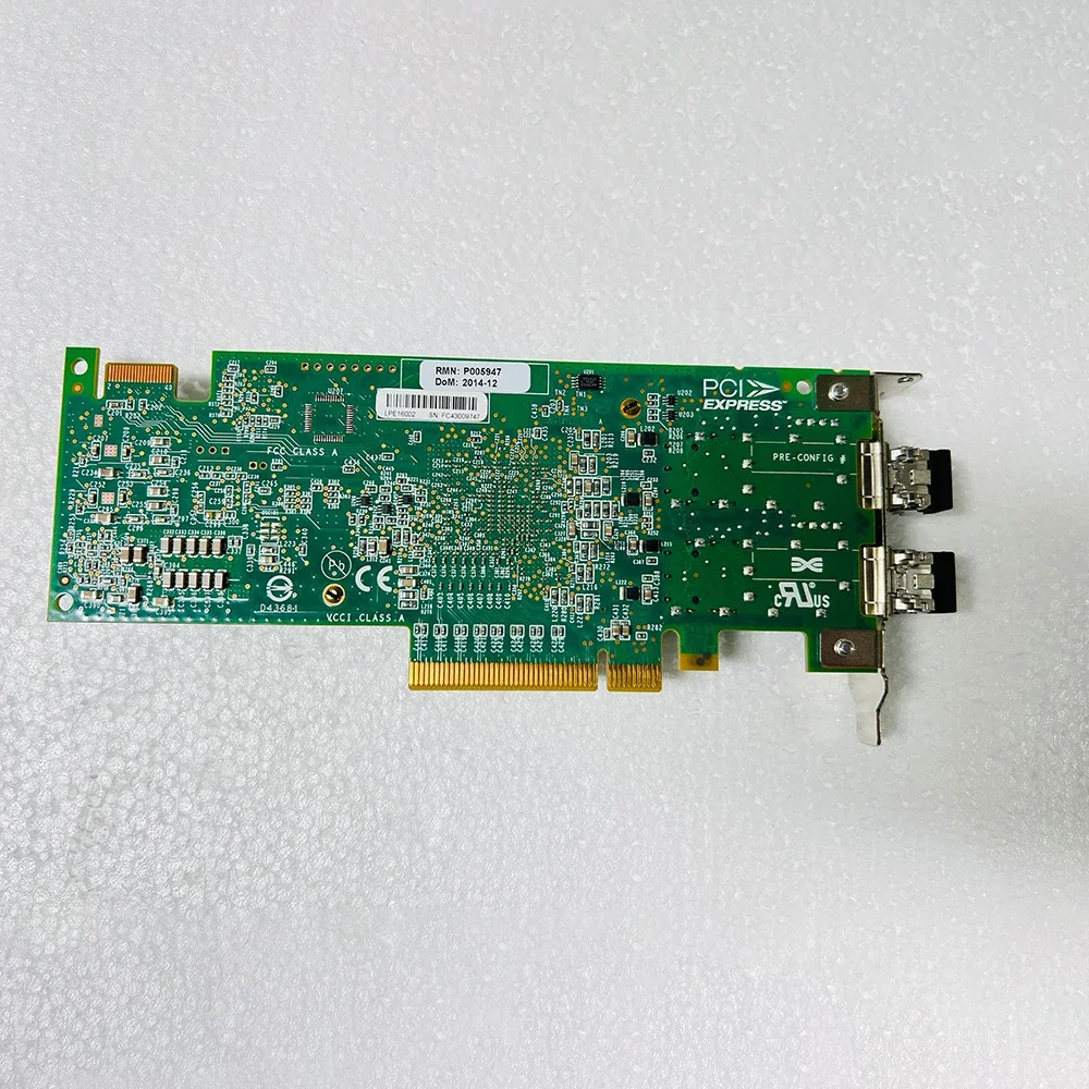 

Для IBM 577F 00ND478 dual-port 16G fiber HBA EN0A 00E3495 00E3496