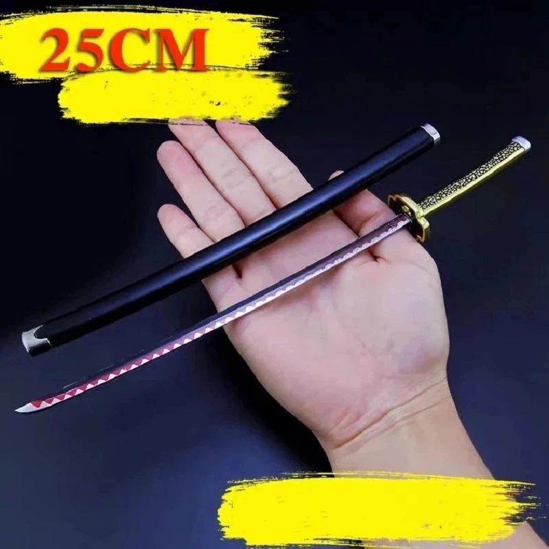 Demon Slayer Sword Katana Cosplay Metal Props Weapon Anime Battle Decor japanese katana
