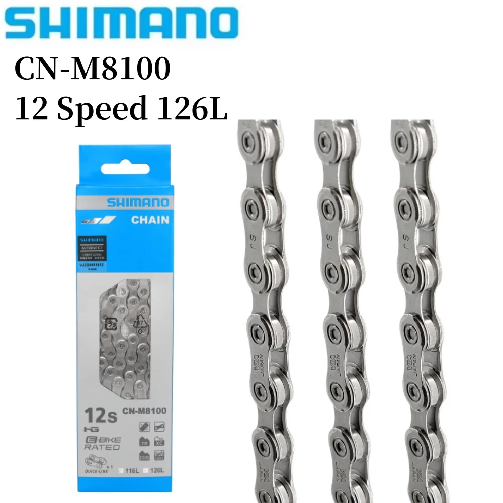Bicycle Chain 12 Speed 12S 12V 126L SHIMANO XT CN-M8100 MTB Bike Original Chains Bicycle Parts