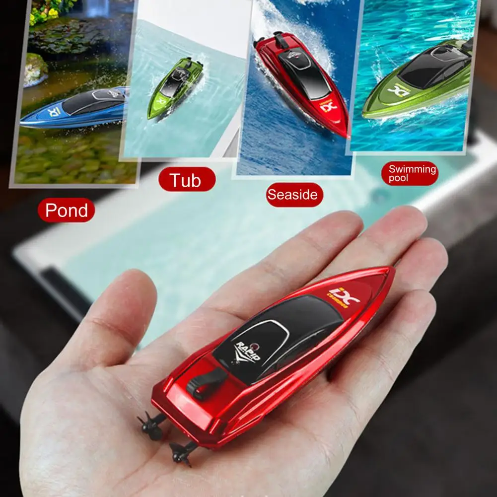 1 Set Compact Hovercraft Toy Anti-interference Capsize Protection Entertainment RC Racing Boat Electric Floating Toys