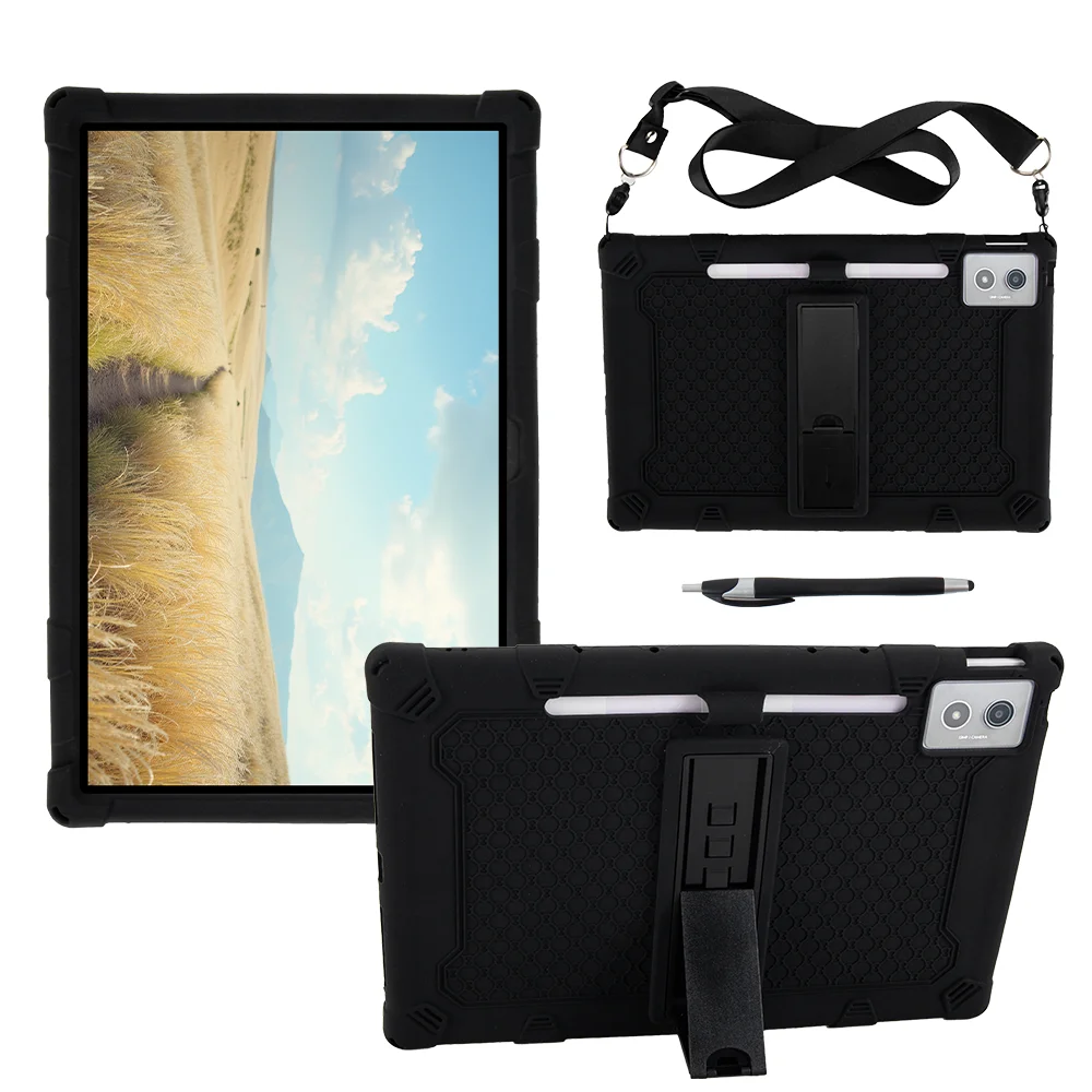 Children's Silicone Tablet Cover with Strap & Pen Holder