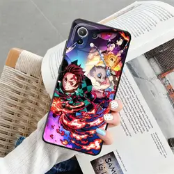 Black Soft Anime - Inspired Phone Cover Case - D - Demon S - Slayer Design - Xiaomi 14 Pro (Mix01)