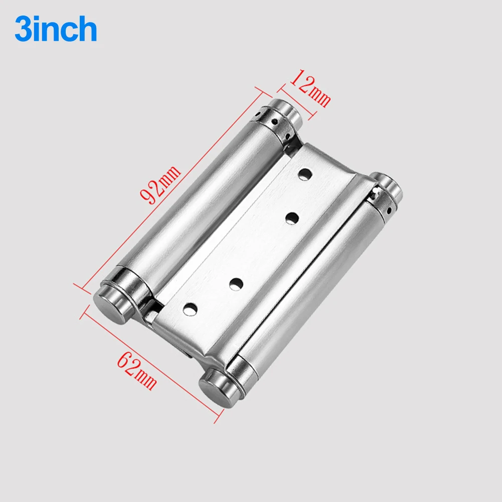 

Stainless Steel Double Open Spring Hinge Double-sided Door Hinge Automatic Self Closing Two Way Free Door Fence Dedicated Hinge