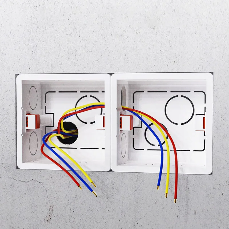 Switch box wall socket box Internal mount box for 86 type cassette switch socket 86mm*86mm*50mm junction electrical connection hidden wiring back box