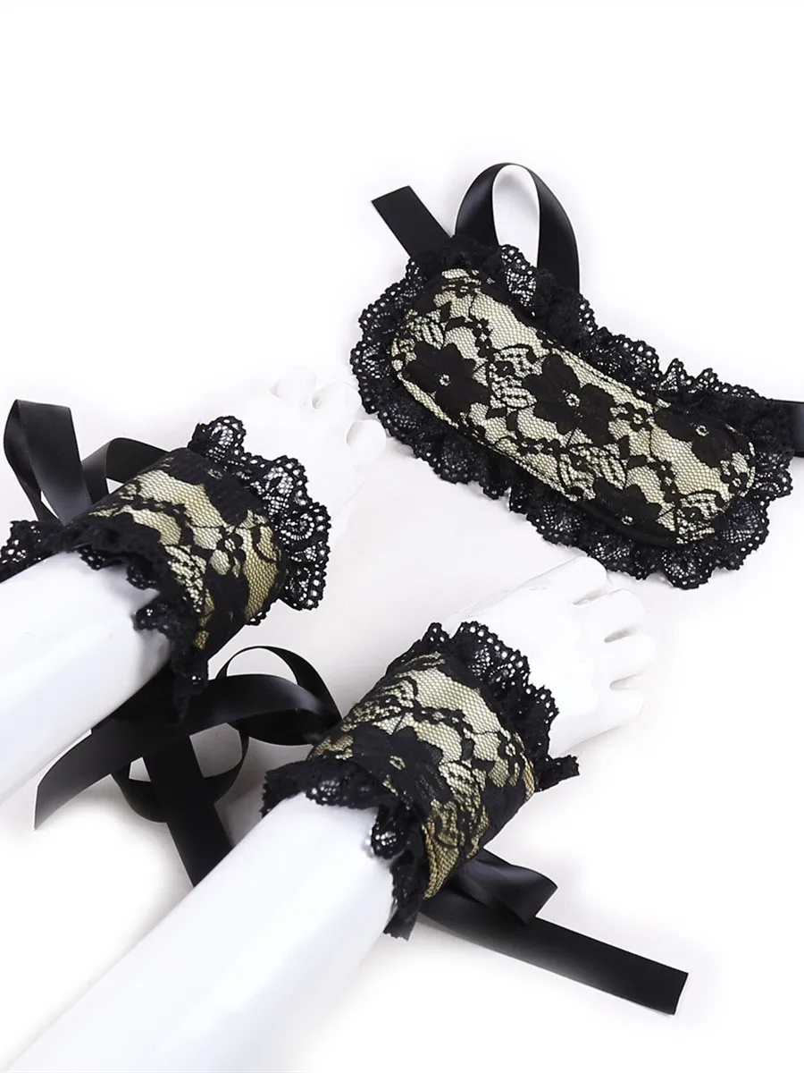 Mulheres Sexy Máscara Do Laço Olho Algemas Bondage BDSM 2 Pçs/set Fetiche Adultos Produtos Do Sexo Brinquedos para Mulheres Sexo Casal Jogo Cosplay