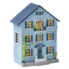 Wood Dollhouse DIY Miniature Furniture Kits Mini Handmade Craft House Model with LED Light Dollhouse Toy for Teens Adult 3