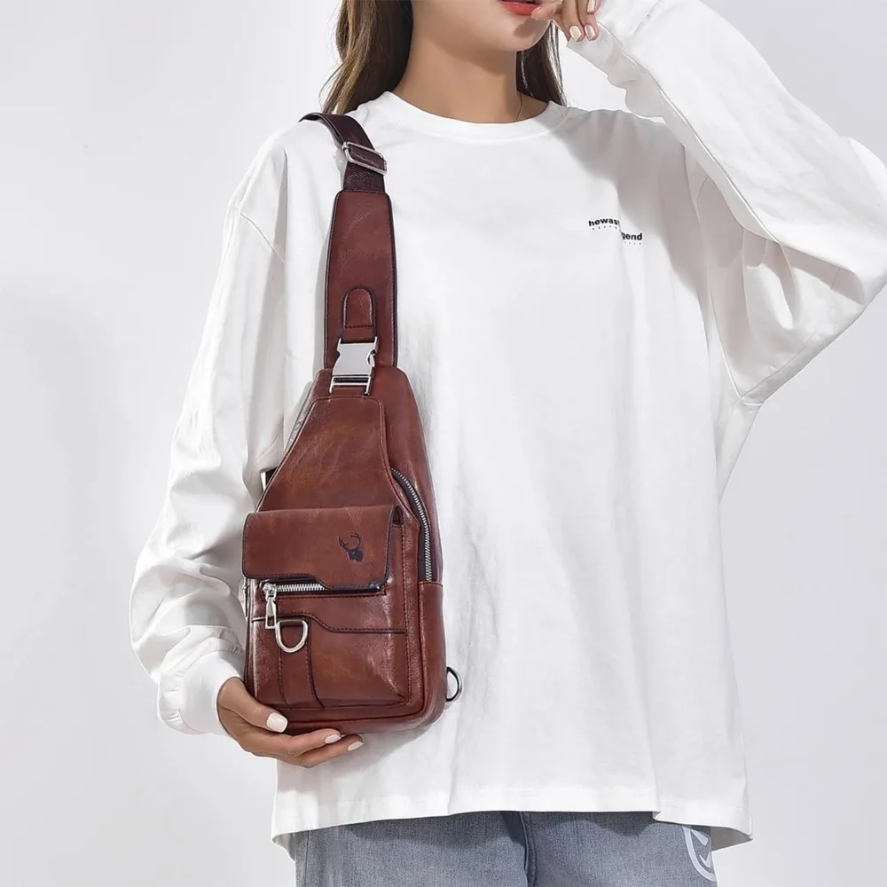 Borsa a tracolla retrò unisex da uomo e da donna, borsa a tracolla impermeabile di grande capacità, borsa messenger di alta qualità - immagine 5