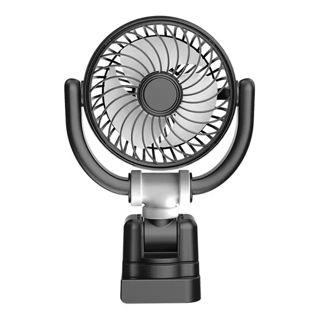 Adjustable Airflow Car Fan Summer Cooling Picnic Comfort 360-degree Rotation Low Power Consumption 150 Cm Cable Length 1