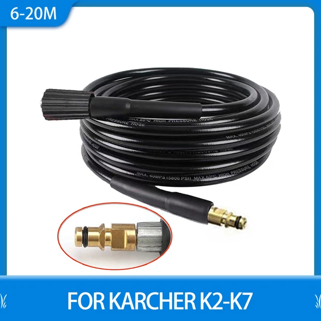 6~20 Metres High Pressure Washer Hose Pipe Cord Cleaner Extension Hose Gun  for Karcher K2 K3 K4 K5 K7 Washing Cleaning Tools - AliExpress