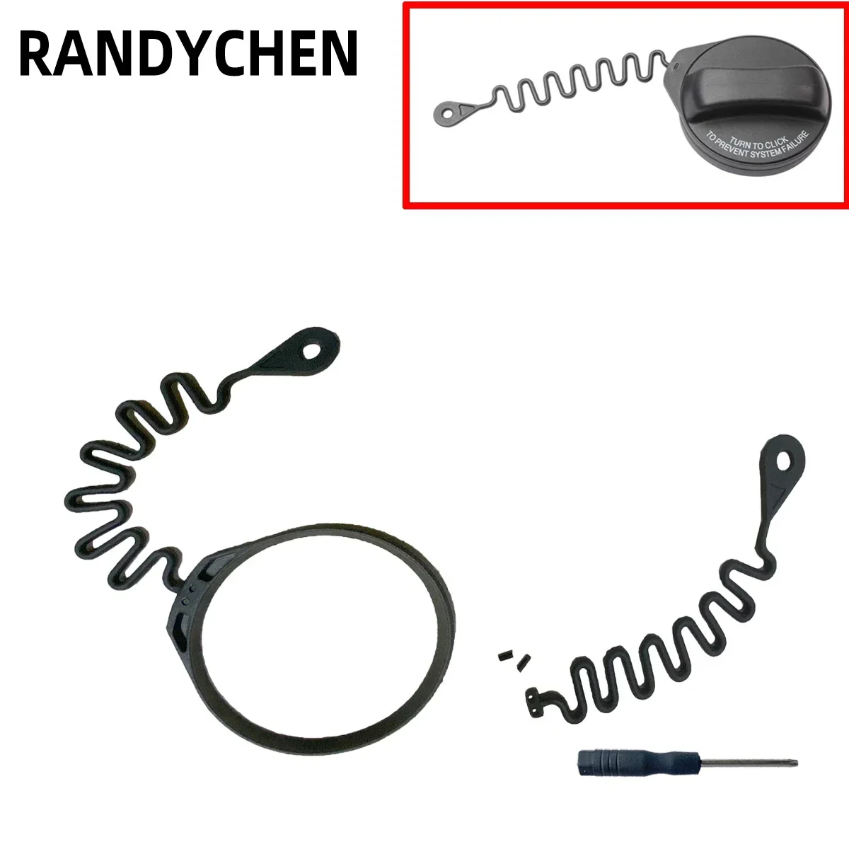 x1 Petrol Fuel Filler Cap Cable Strap for Volvo S90 S80 S70 S60 S40 XC90 XC70 XC60 XC40 V60 V40 C30 C70 V90 V50 V70 2004-2014