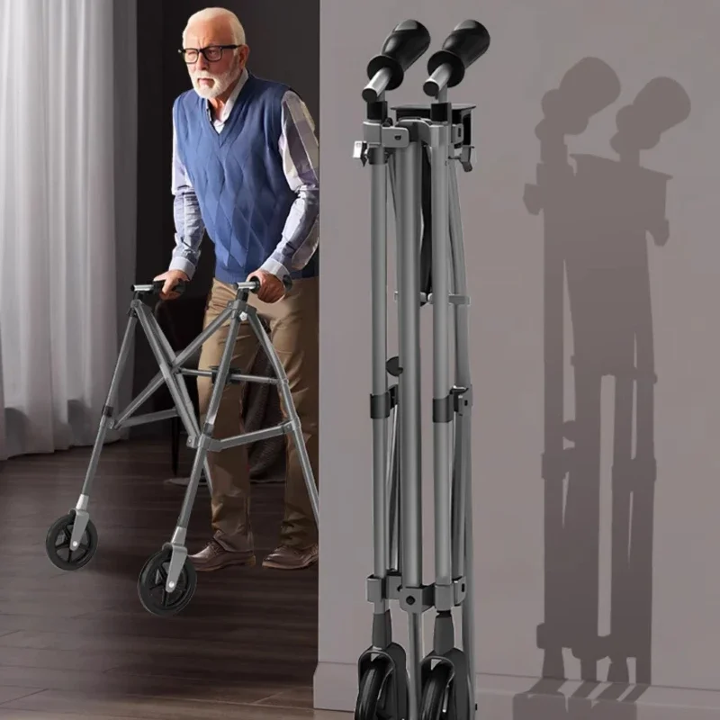 Walking Aid for Elderly Rehabilitation Power-assisted Walker with Handrails Elderly Training Walking Frame for Recovery 2