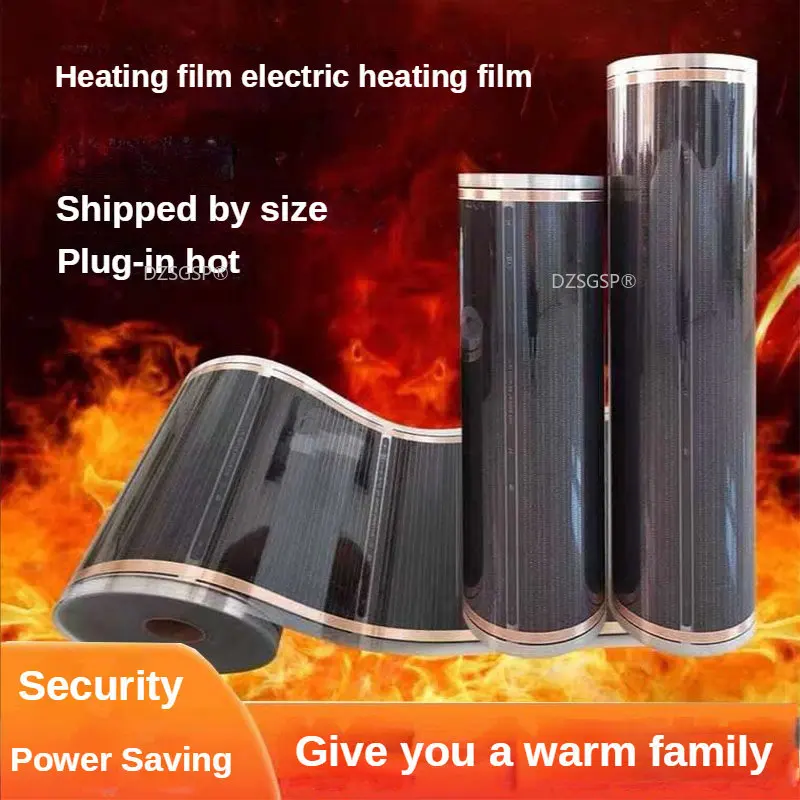 

Underfloor Heating Foil Mat Heating Film Breeding Climbing Supply 220V Electric Heating Film Infrared Graphene Film Home Warming