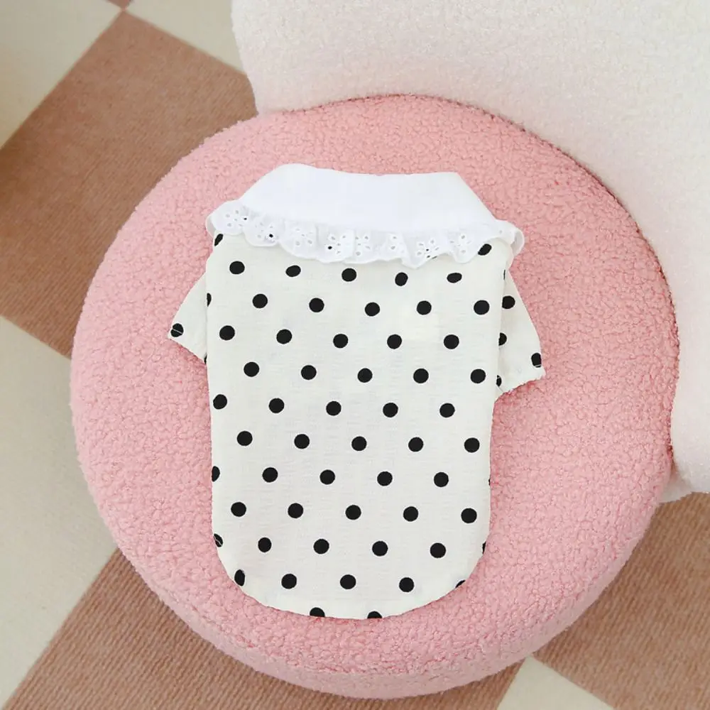 Pet Supplies Cute Dog Polka Dot Vest Fashion Soft Pet Summer Skirt Breathable Thin Design Dog Clothes For Puppy Kittens