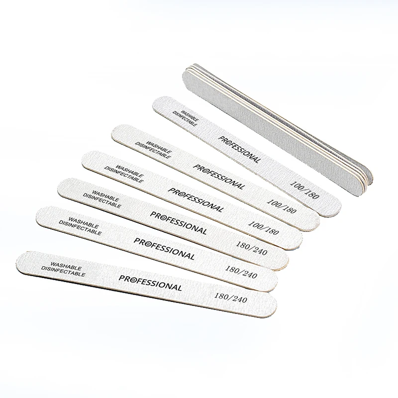 Description Picture 6 of item100Pcs Wooden Nail File Professional Sanding Buffer Files 100/180/240 Double Side For Salon Manicure Pedicure UV Gel Tips Tools