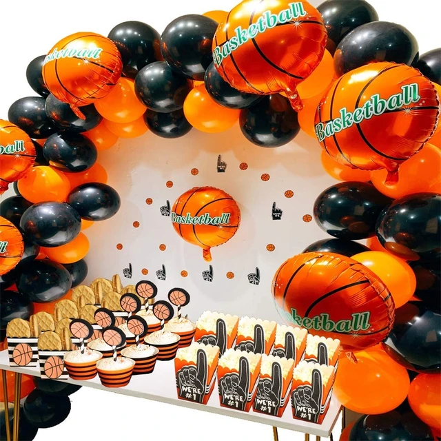 Basketball Birthday Party Decorations  Aluminum Balloon Garland Set - 1  Set Black - Aliexpress