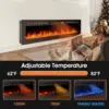 90-inch Ultra-thin Electric Fireplace Embedded and Wall-mounted Touch Screen Control Panel/remote/application Control - Timer 3