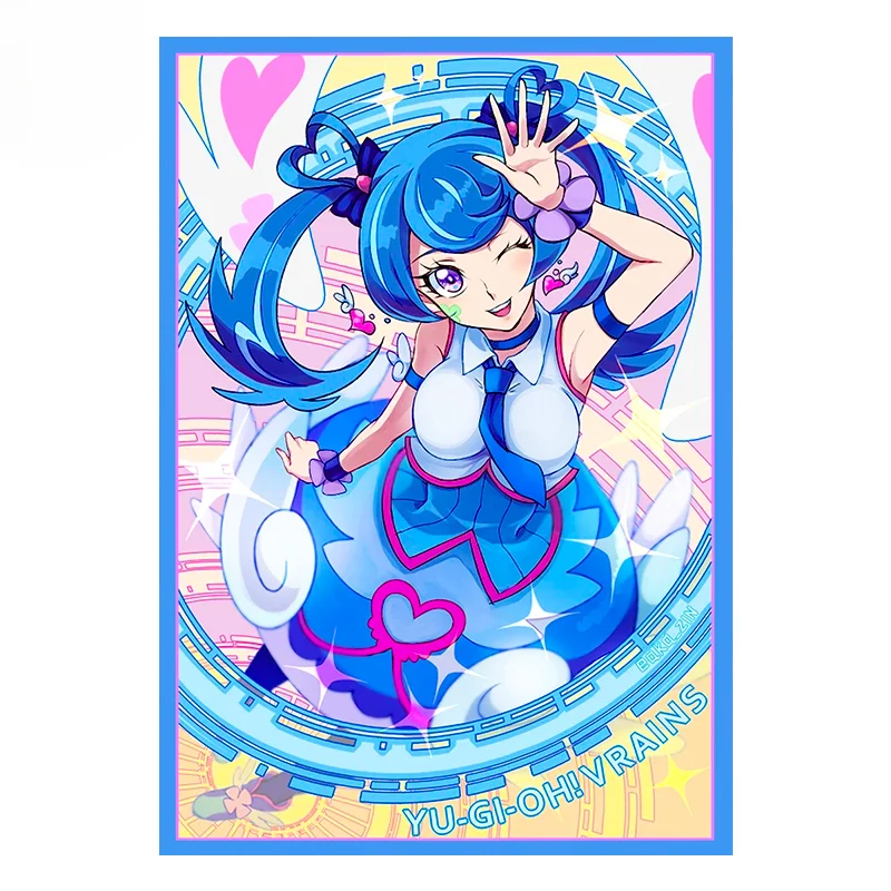 

50pcs Yu Gi Oh Skye Zaizen ざい ぜん あおい Collection Card Case Sleeve Flash Card Sleeve PTCG Collection Card Protective Case Toy